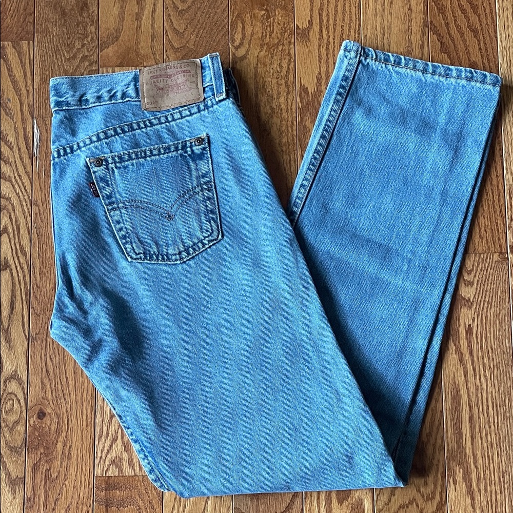 Women’s 502 Superlow Button Fly Levi's Straight Leg Blue Jeans